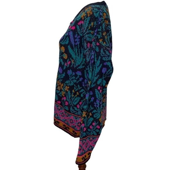 JUSTINE TODD Vintage Flower Button-Up Cardigan size M - Picture 6 of 14